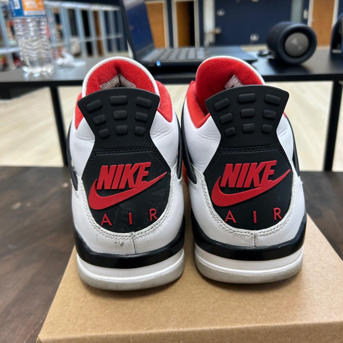 Jordan 4 Retro Fire Red (2020) Size 12 (Pre-Owned) - Image 4