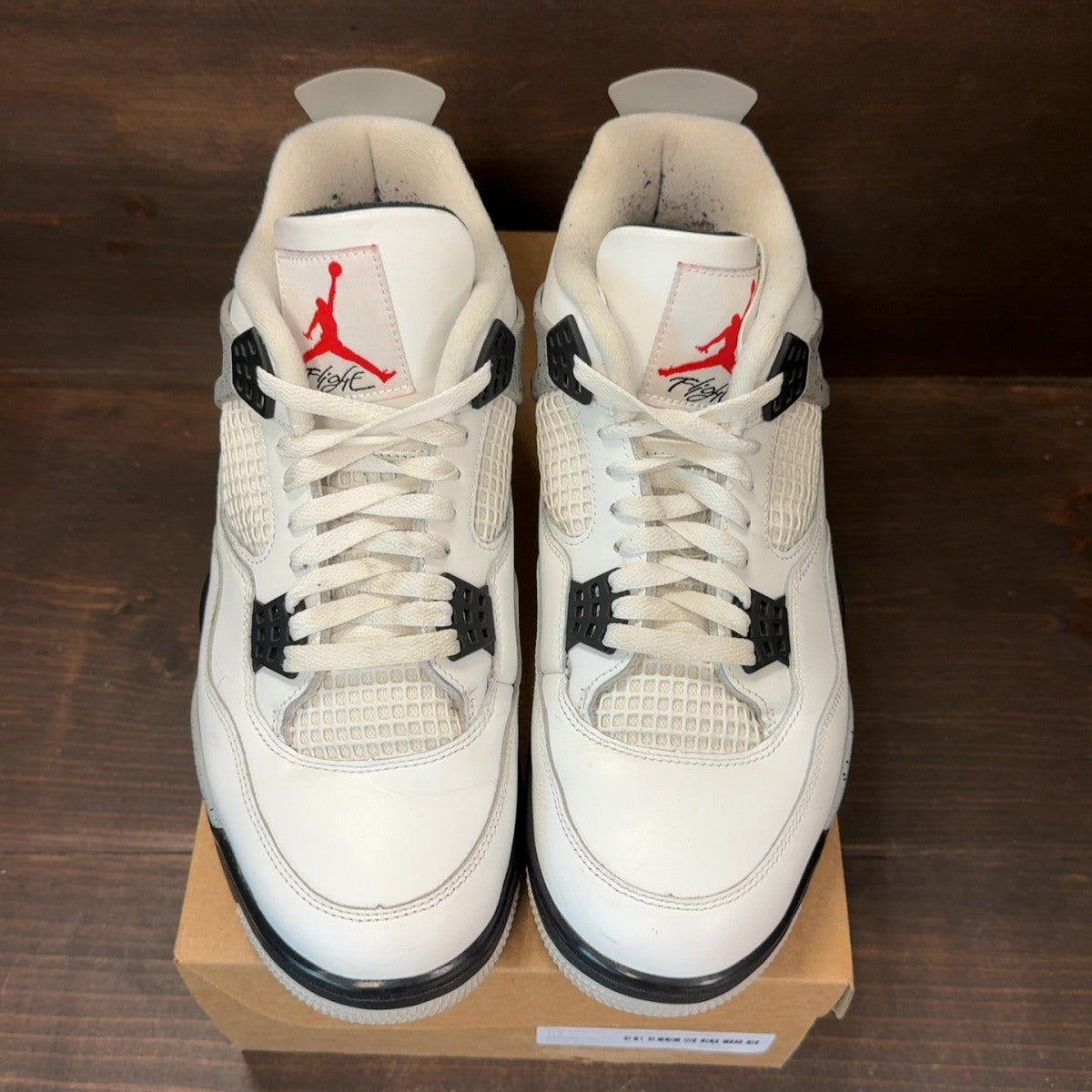 Jordan 4 Retro White Cement (2025) Size 11.5 (Pre-Owned) - Image 3