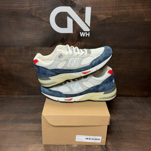 New Balance 991 Grey Navy Red Size 9.5 (Pre-Owned) - Image 1