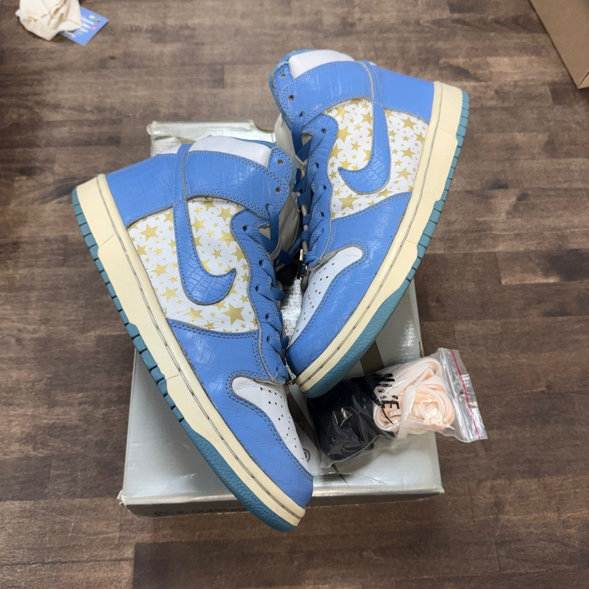 Nike Dunk High Pro SB Supreme Blue Stars - Image 1