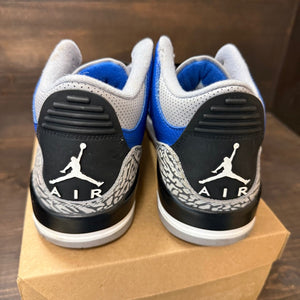 Jordan 3 Retro Varsity Royal Cement Size 11 (Pre-Owned) - Image 4