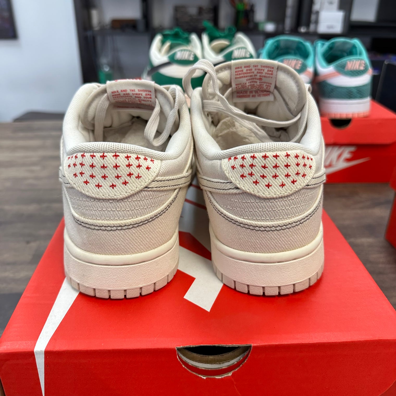 Light Orewood Brown Shashiko Dunk Low (USED)