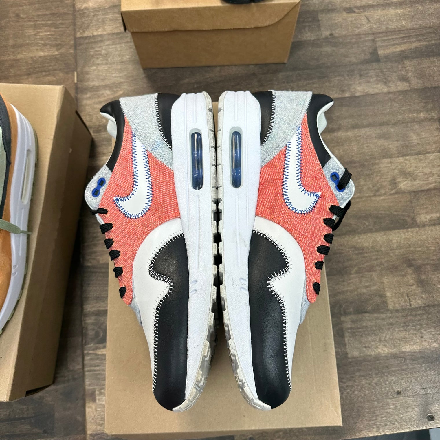 Recycled White Nike Air Max 1 (USED, No Box)