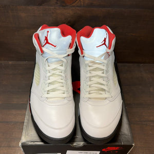 Jordan 5 Retro Fire Red Silver Tongue (2020) Size 14 (Pre-Owned) - tag