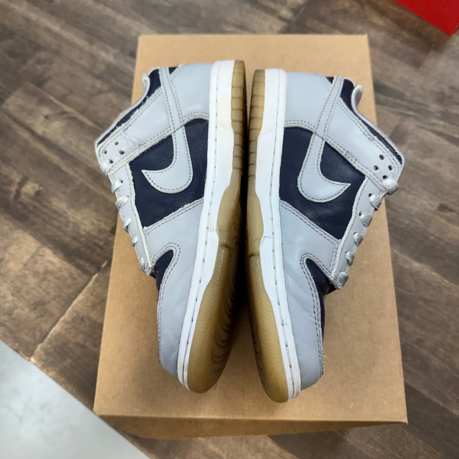 College Navy Dunk Low (W) (USED,No Box)