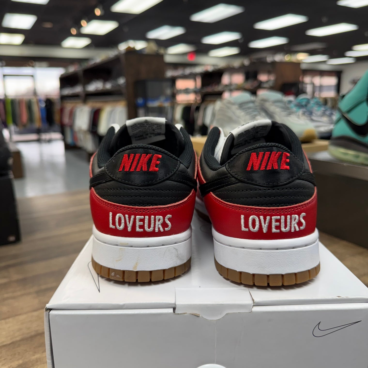 Nike By You Nike Dunk Low Red Black White (US 10) (USED)