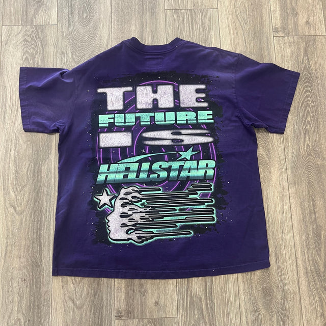 Hellstar Goggles T-Shirt Purple (USED)