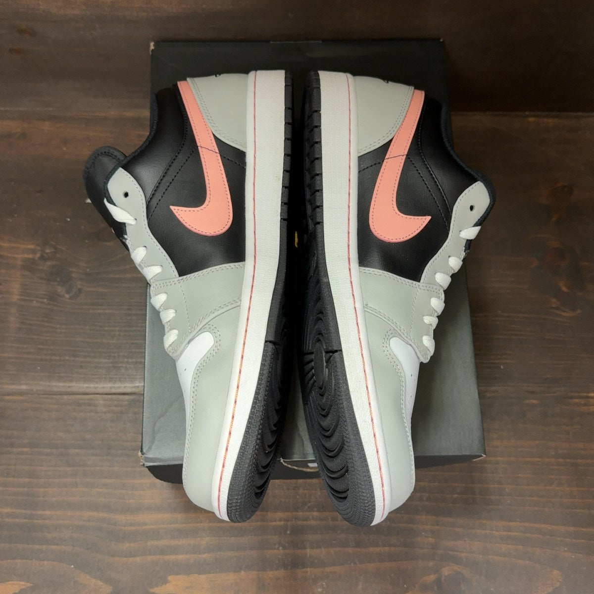 Jordan 1 Low Black Grey Pink Size 13 (Pre-Owned) - Image 4