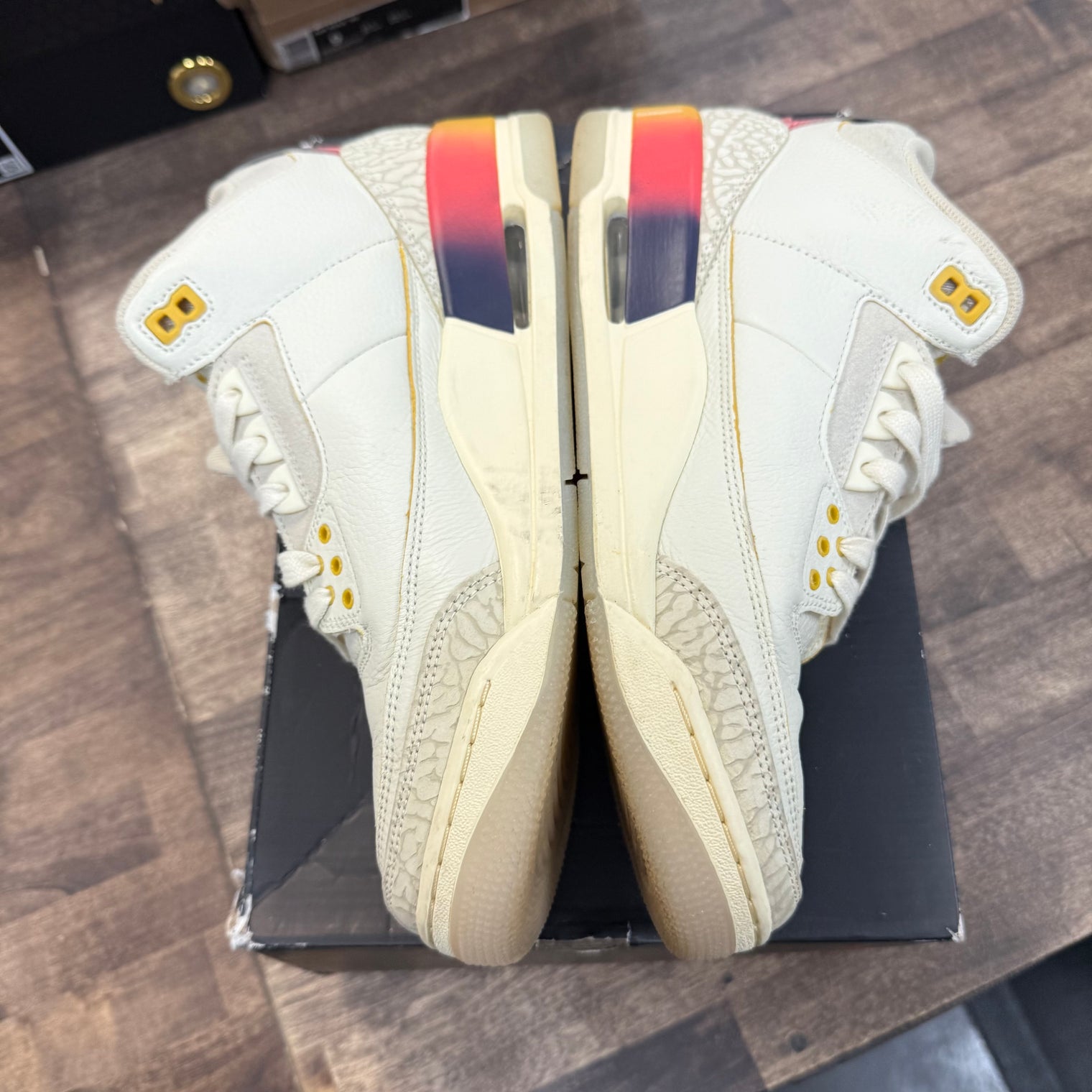 J Balvin Sunset Jordan 3 Retro (USED,No Insoles, No Box)
