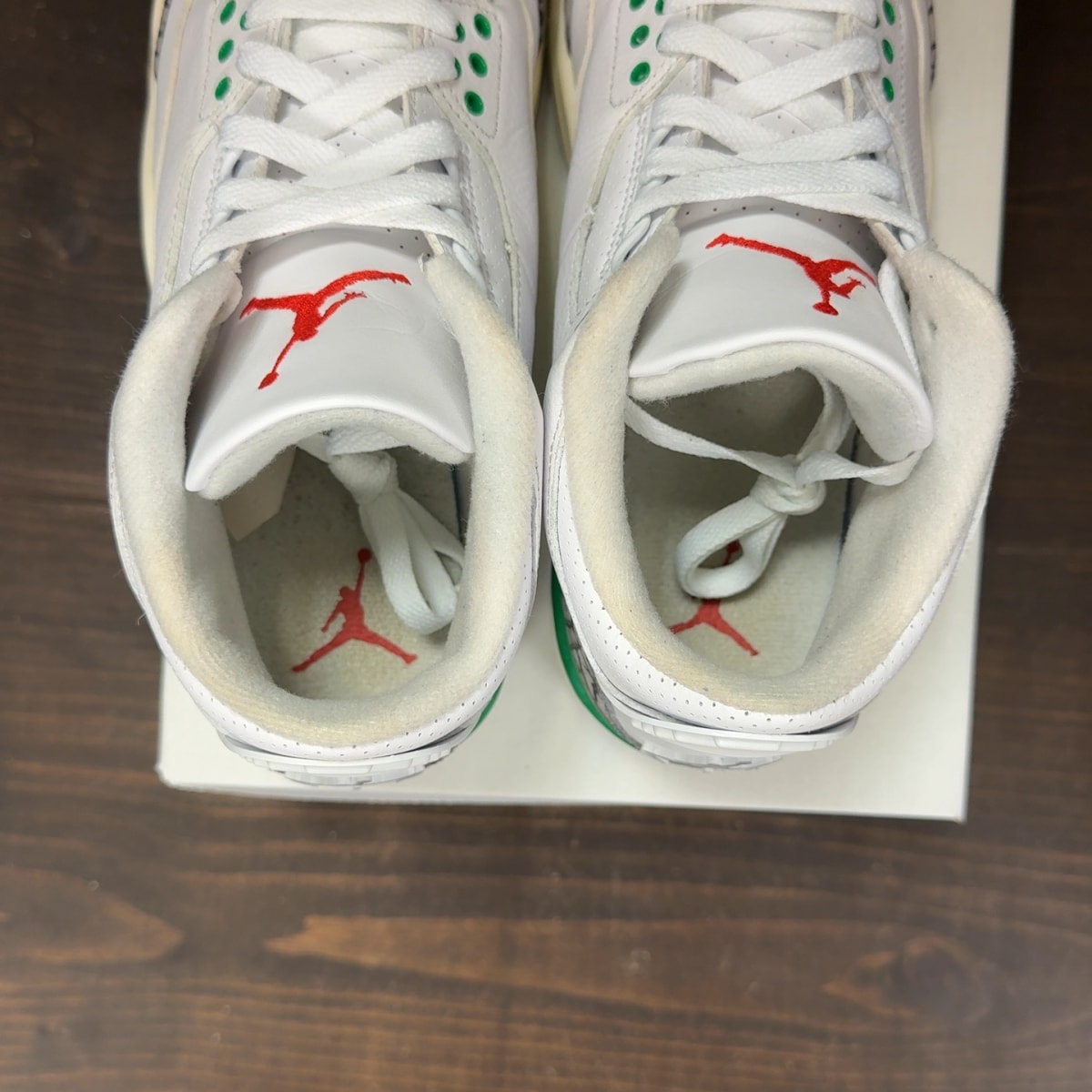 Jordan 3 Retro Lucky Green (Women's) Size 9W (Pre-Owned) - Image 6