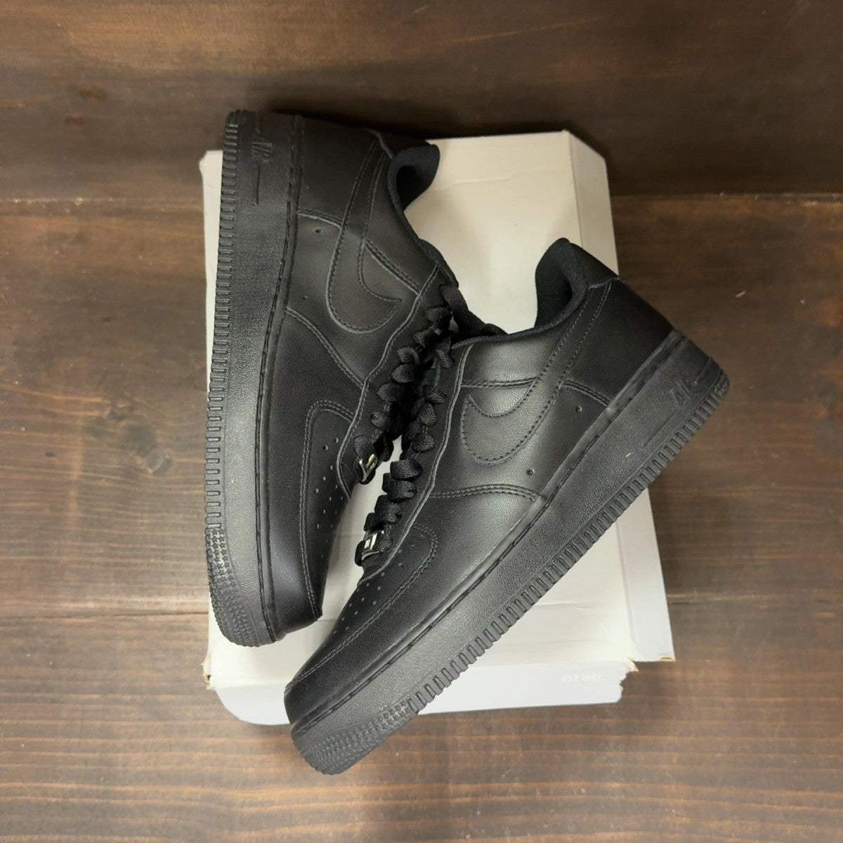 Nike Air Force 1 Low '07 Black Size 7.5 - back