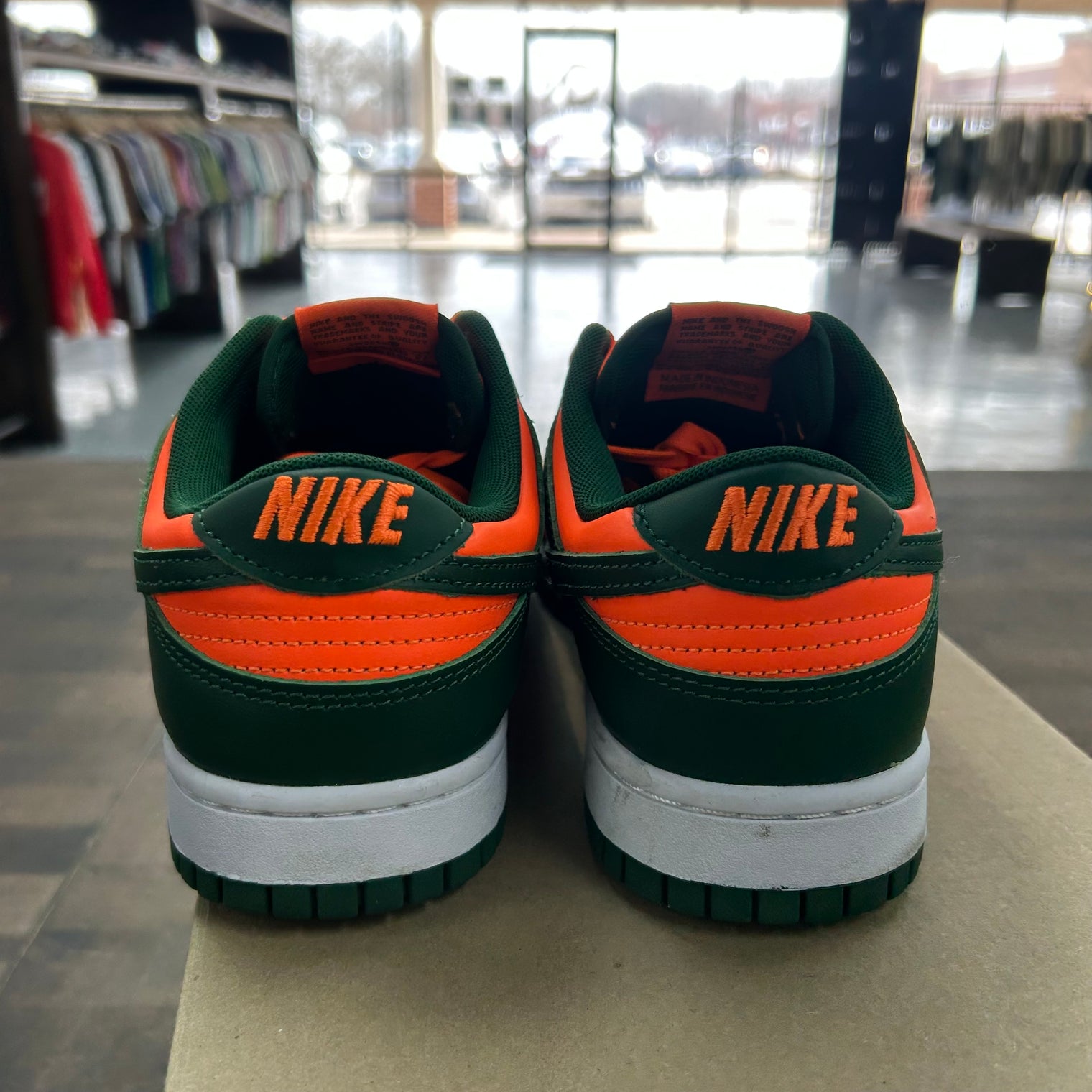 Miami Hurricane Nike Dunk Low (USED, No Box)