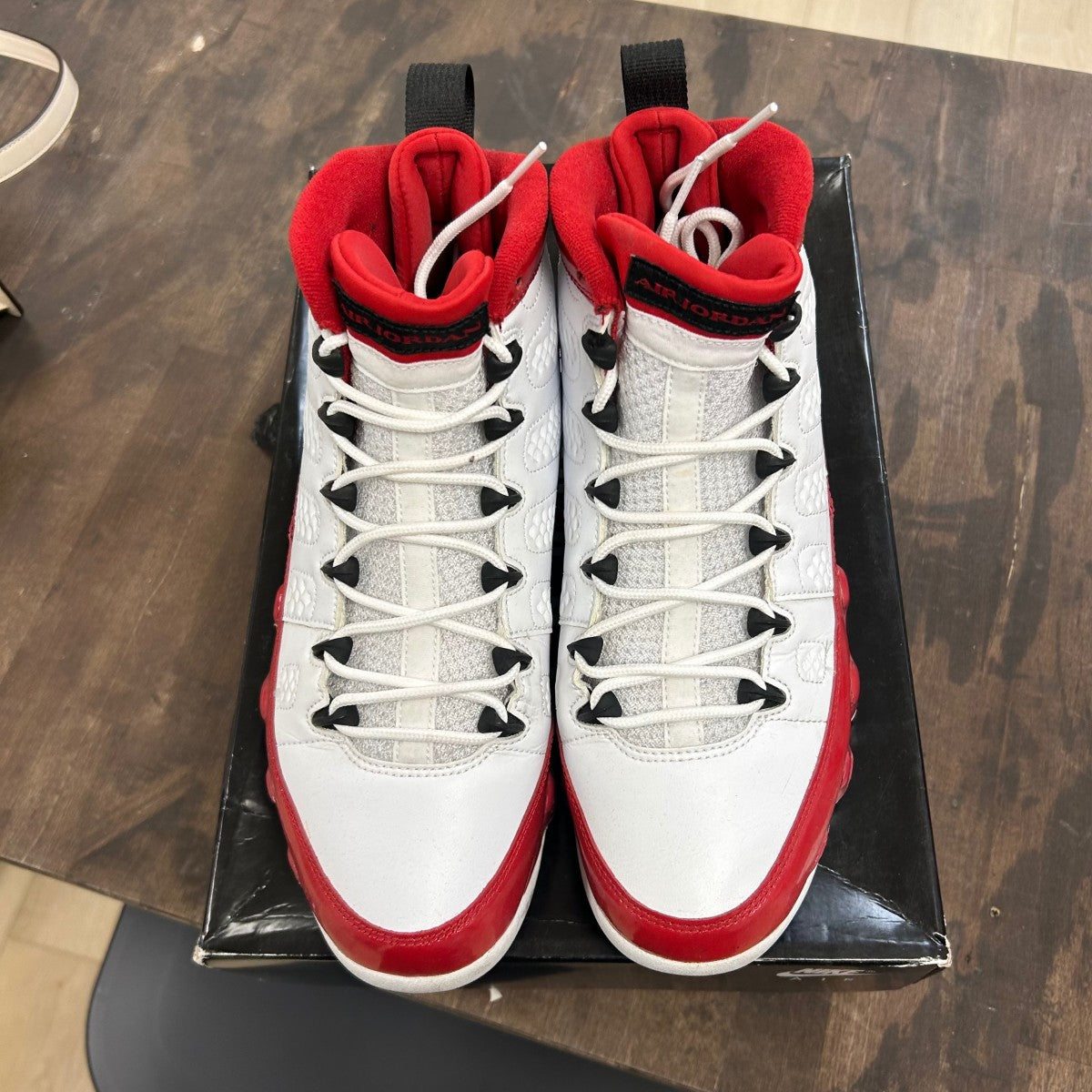 Jordan 9 Retro White Gym Red - Image 2