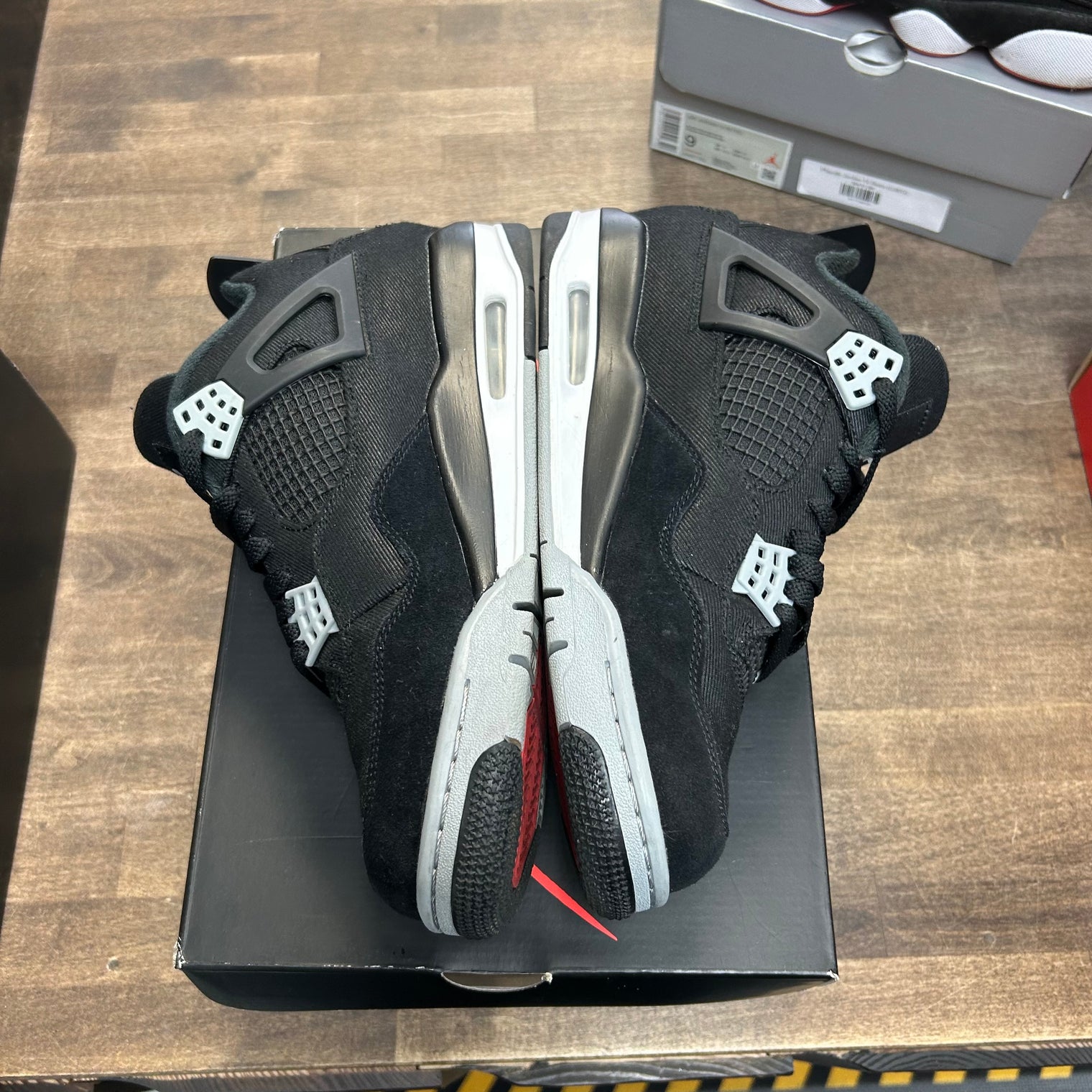 Black Canvas Jordan 4 Retro (USED)