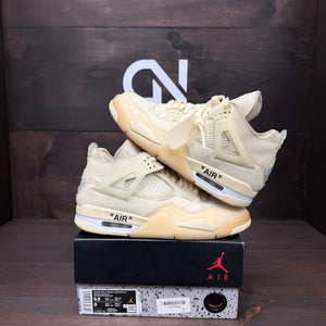 Jordan 4 Retro Off-White Sail (Women's) - Image 1