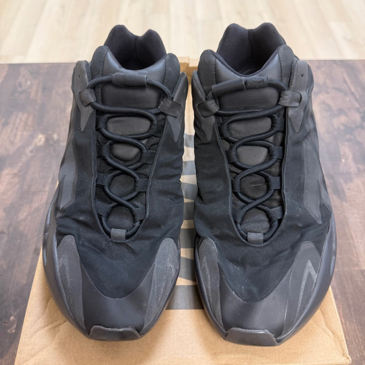 adidas Yeezy Boost 700 MNVN Triple Black Size 12 (Pre-Owned) - Image 2