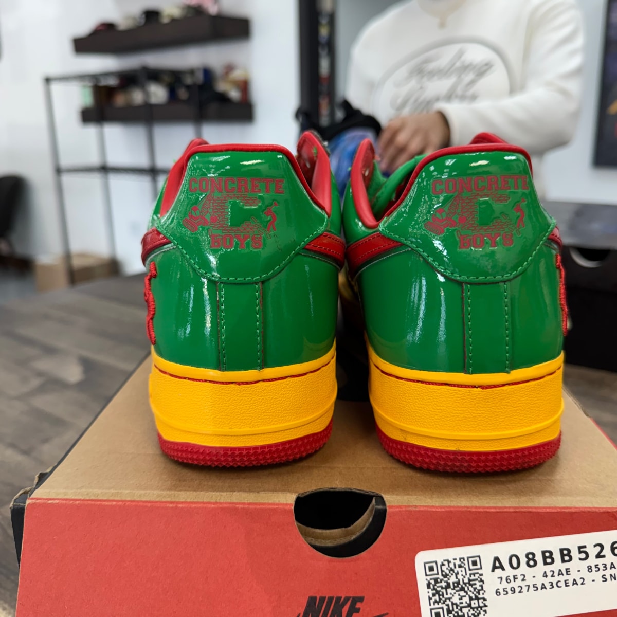 Nike Air Force 1 Low Lil Yachty Concrete Boys Lucky Green - Image 4