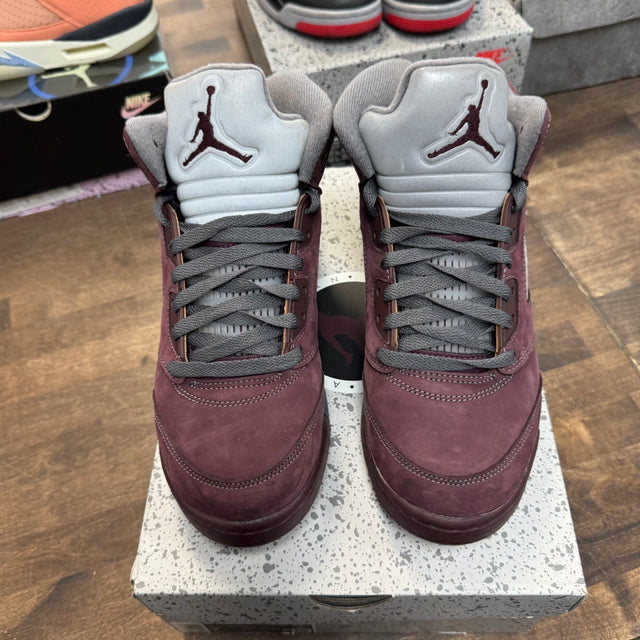 Burgundy Jordan 5 (GS) (USED, No Insoles)