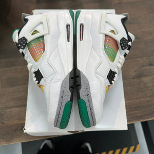 Jordan Lucid Green Rasta Jordan 4 (W) (USED) Size 8.5 (Pre-Owned) - Image 5