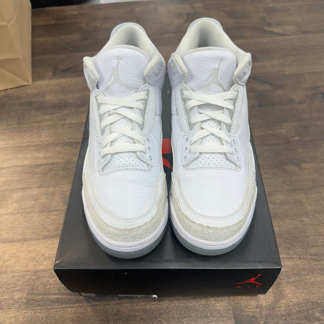 Pure White Jordan 3 Retro (USED)