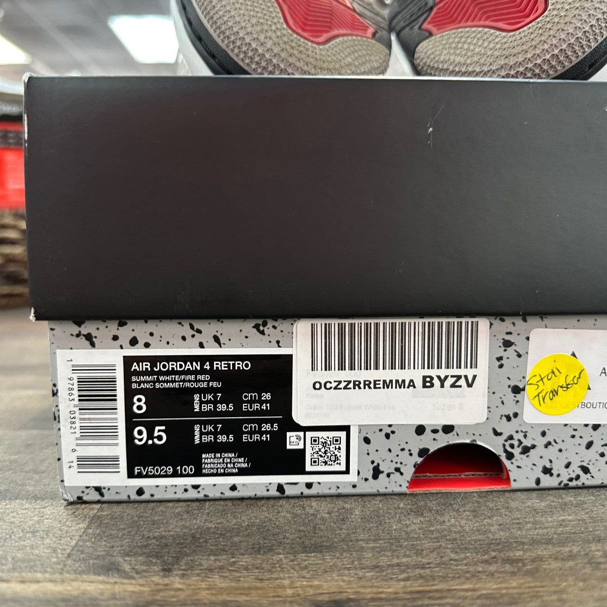 Jordan 4 Retro White Cement (2025) Size 8 (Moderately Worn Pre-Owned) - Image 6