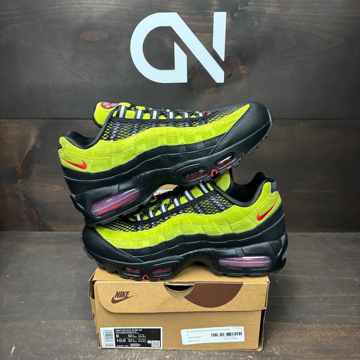 Nike Air Max 95 Big Bubble Aya Brown Size 9 (Pre-Owned) - front
