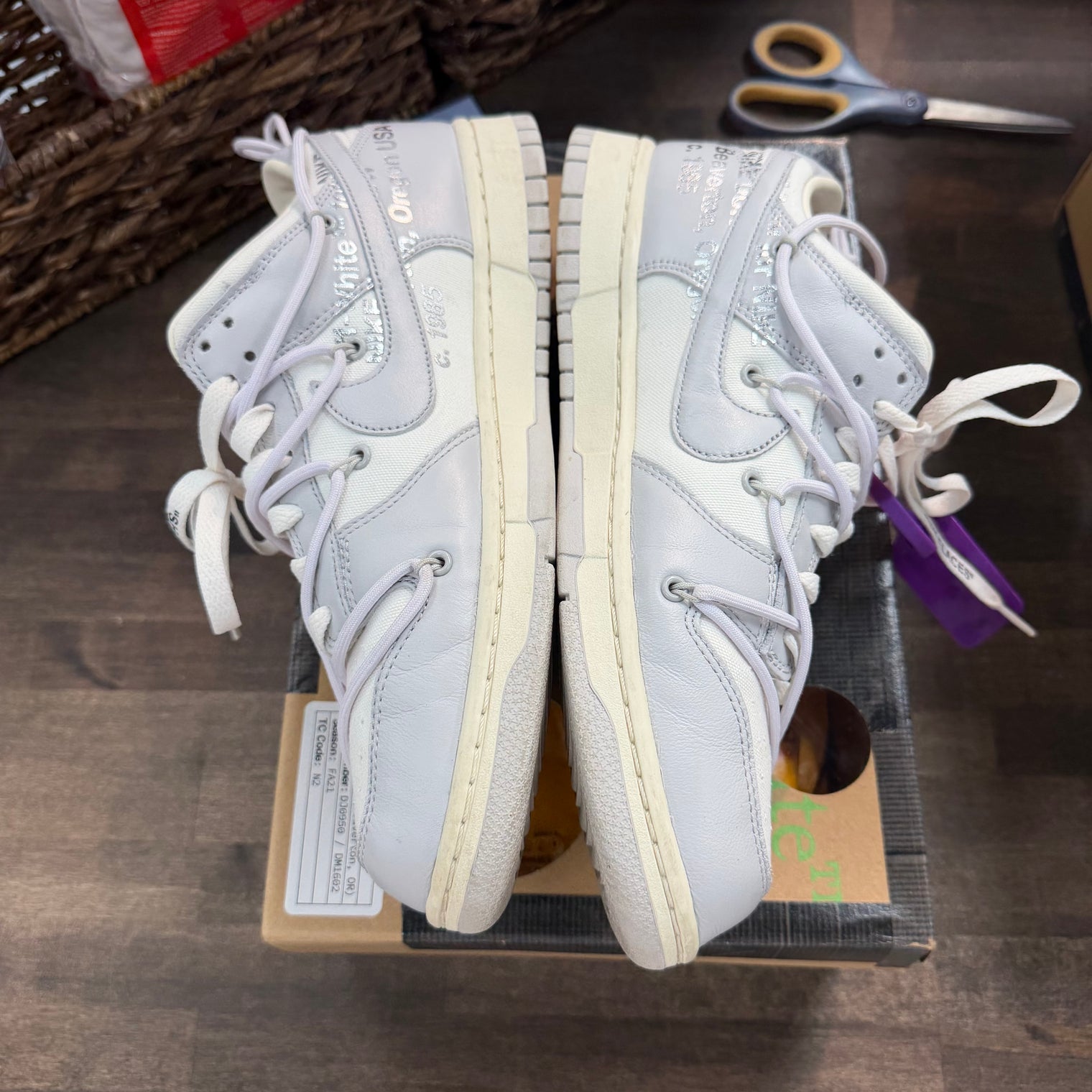 Nike Dunk Low Off-White Lot 3 (US 10.5) (Lightly Worn)