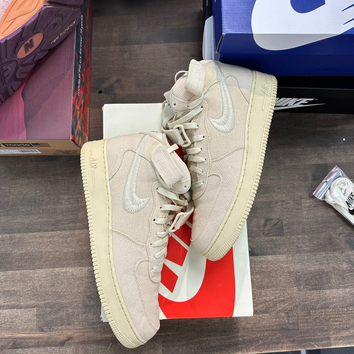 Nike Air Force 1 Mid Stussy Fossil - Image 1