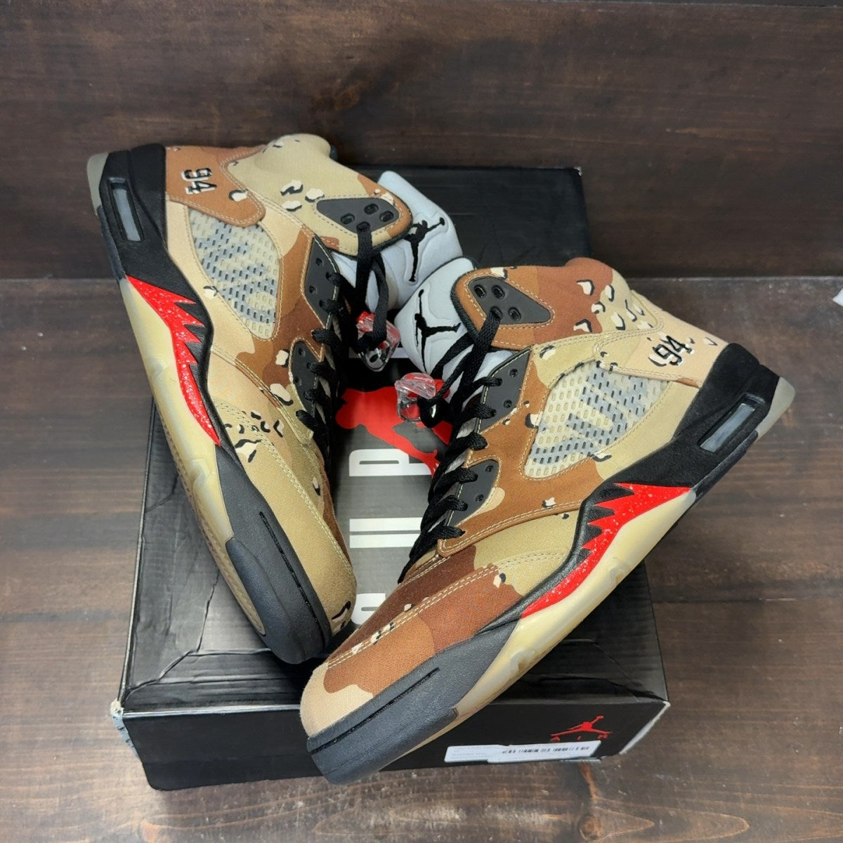 Jordan 5 Retro Supreme Desert Camo - Image 2