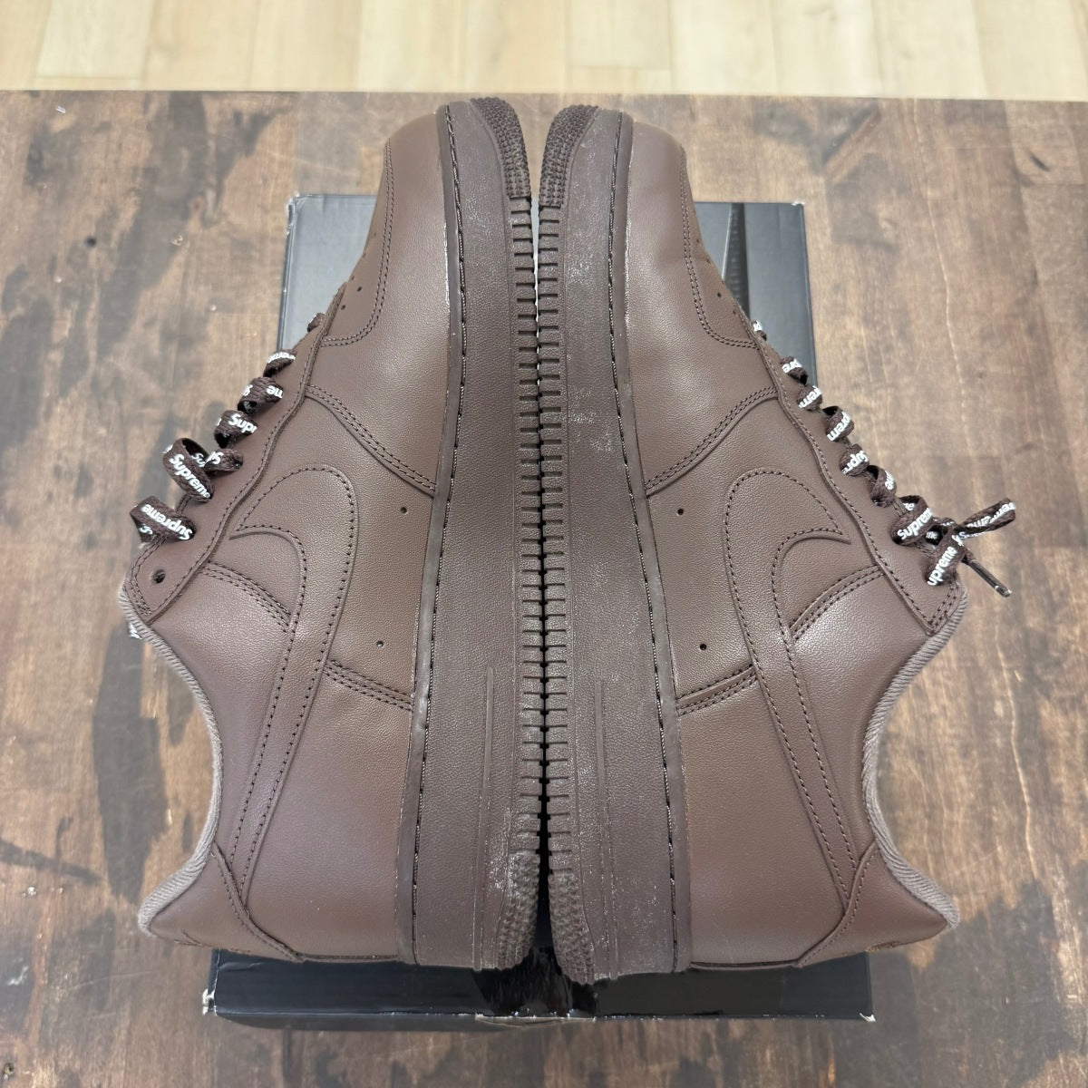 Nike Air Force 1 Low Supreme Baroque Brown Size 11 (Pre-Owned) - Image 3