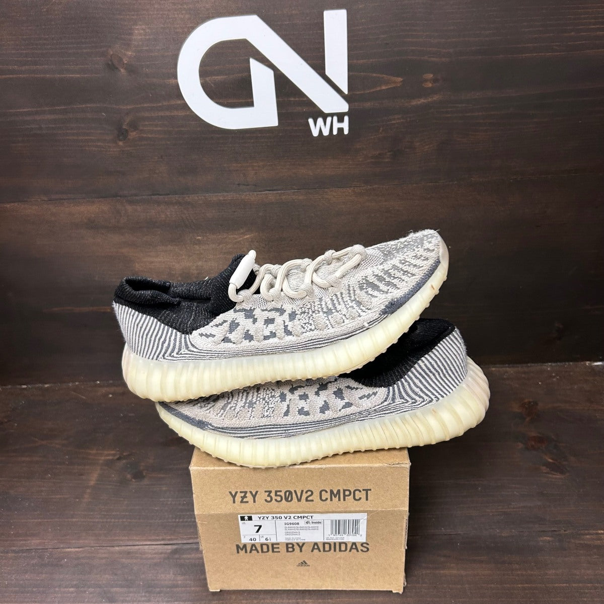adidas Yeezy 350 V2 CMPCT Slate Panda - Image 1