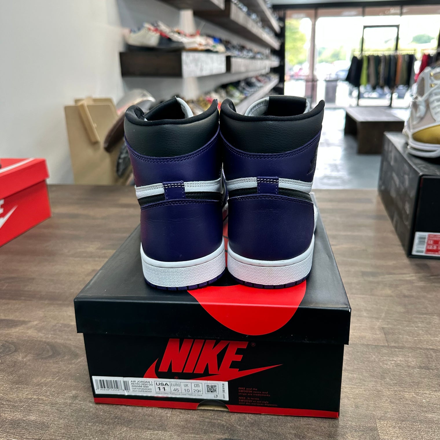 Court Purple White Jordan 1 High (Lightly Worn)