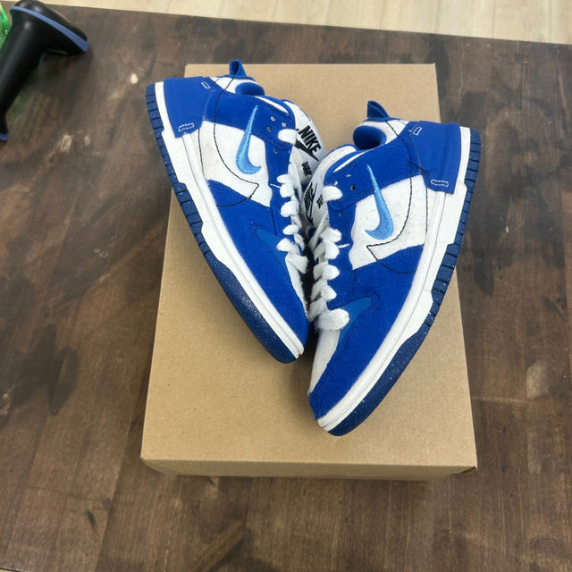 Nike Dunk Low Disrupt 2 White University Blue (Women's) Size 6W (Pre-Owned) - Image 1