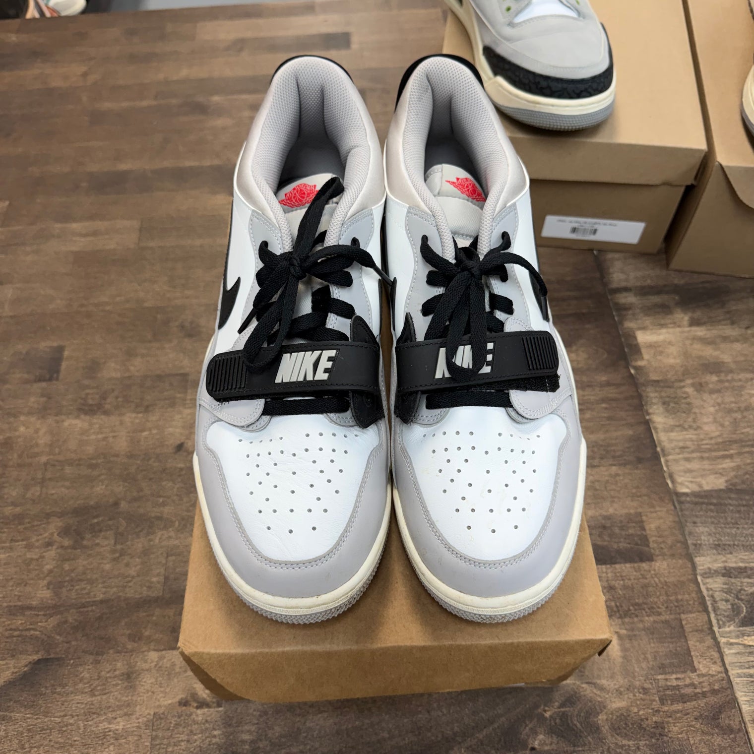 Tech Grey Fire Red Black Jordan Legacy 312 Low (USED, No Box)