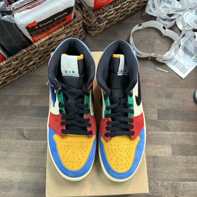 Jordan 1 Mid SE Fearless Blue the Great (US 9.5) (USED, No Box)