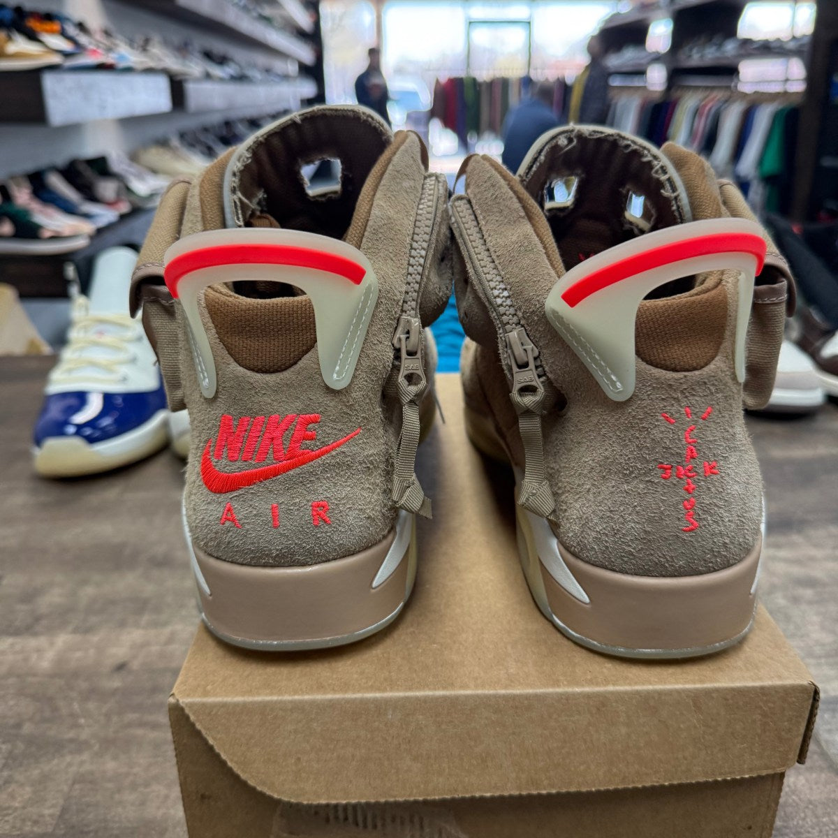 Jordan 6 Retro Travis Scott British Khaki Size 13 (Pre-Owned) - Image 4