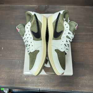 Jordan 1 Retro Low OG SP Travis Scott Medium Olive Size 9 (Pre-Owned) - tag