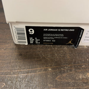 Jordan 12 Retro OVO White Size 9 (Pre-Owned) - aux