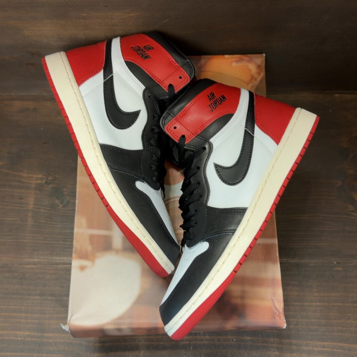 Jordan 1 Retro High OG Black Toe Reimagined - Image 2