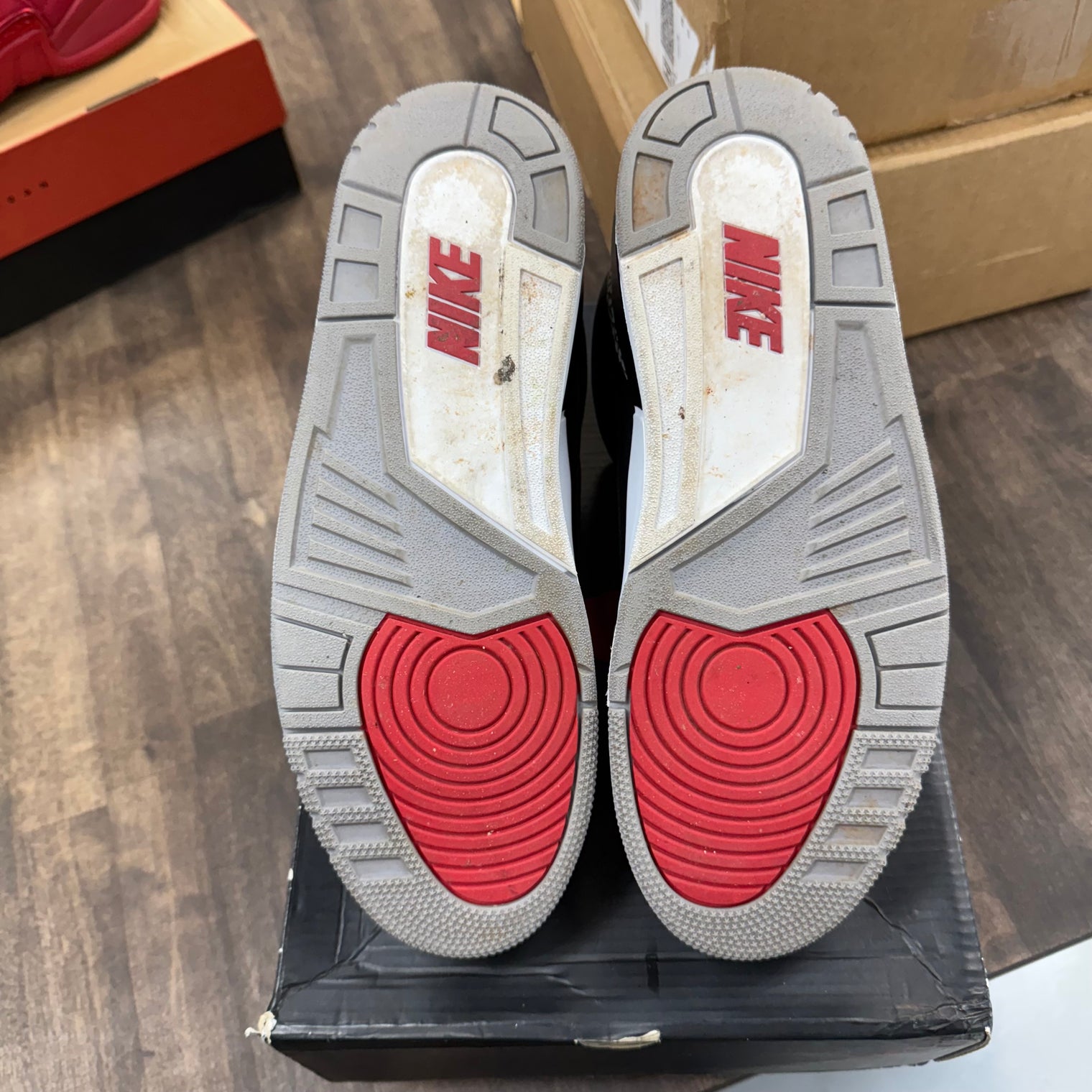 Black Cement Jordan 3 Retro (2018) (USED, Replacement Box)