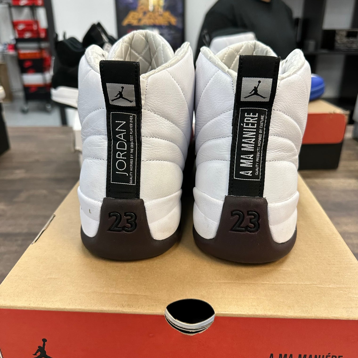 (W) White A Ma Maniere Jordan 12 Retro (USED)