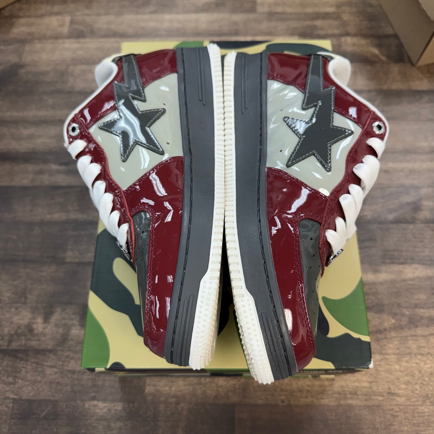 A Bathing Ape Bape Sta Nostalgic Burgundy Grey (USED)