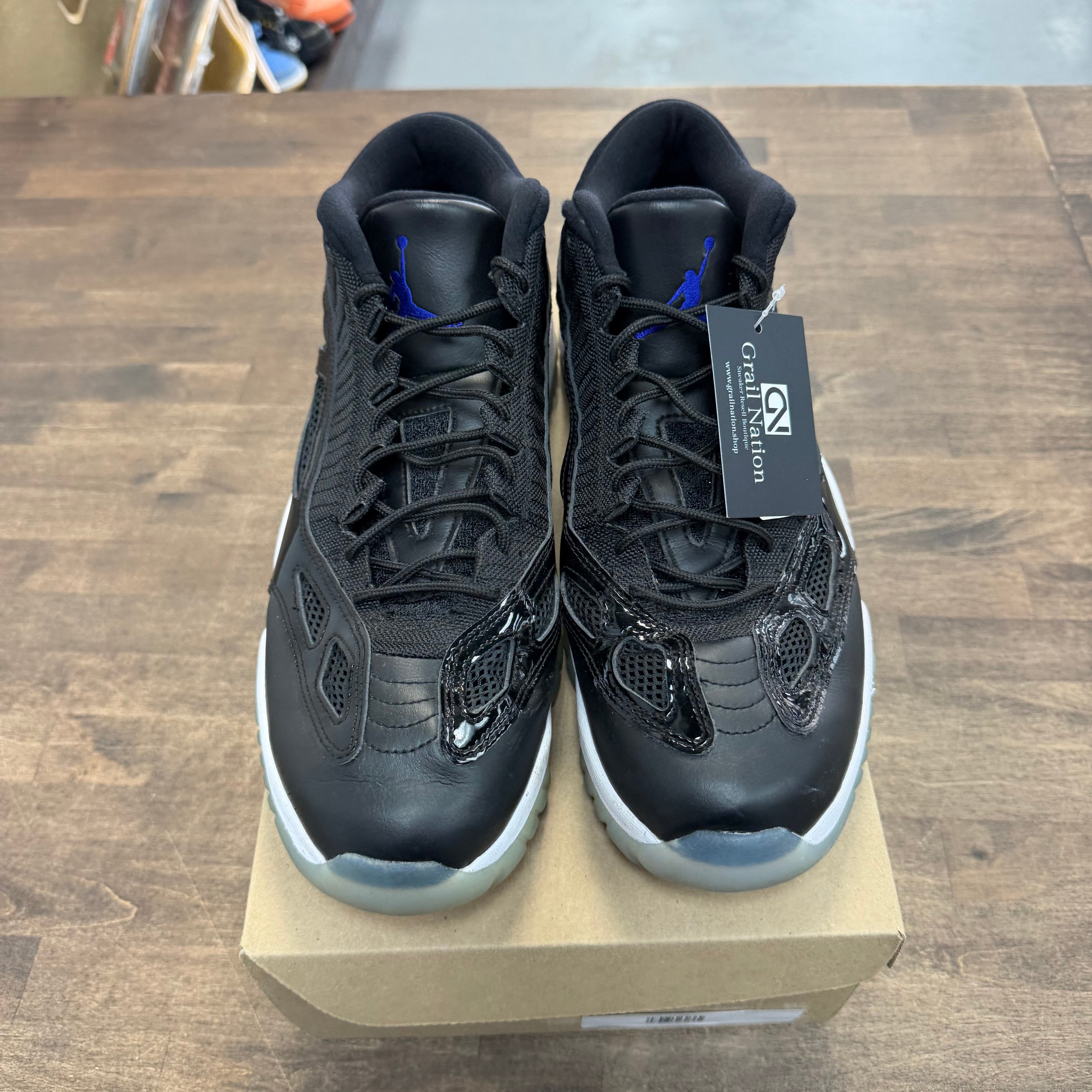 Jordan 11 Retro Low IE Space Jam (US 14) (USED, No Box) Size 14 (Pre-Owned) - Image 2