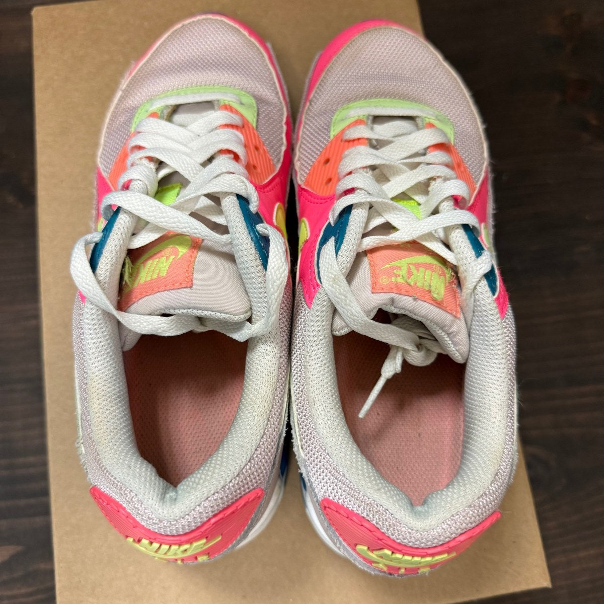 Nike Wmns Air Max 90 'Highlight Volt Pink' Size 8W (Pre-Owned) - Image 5