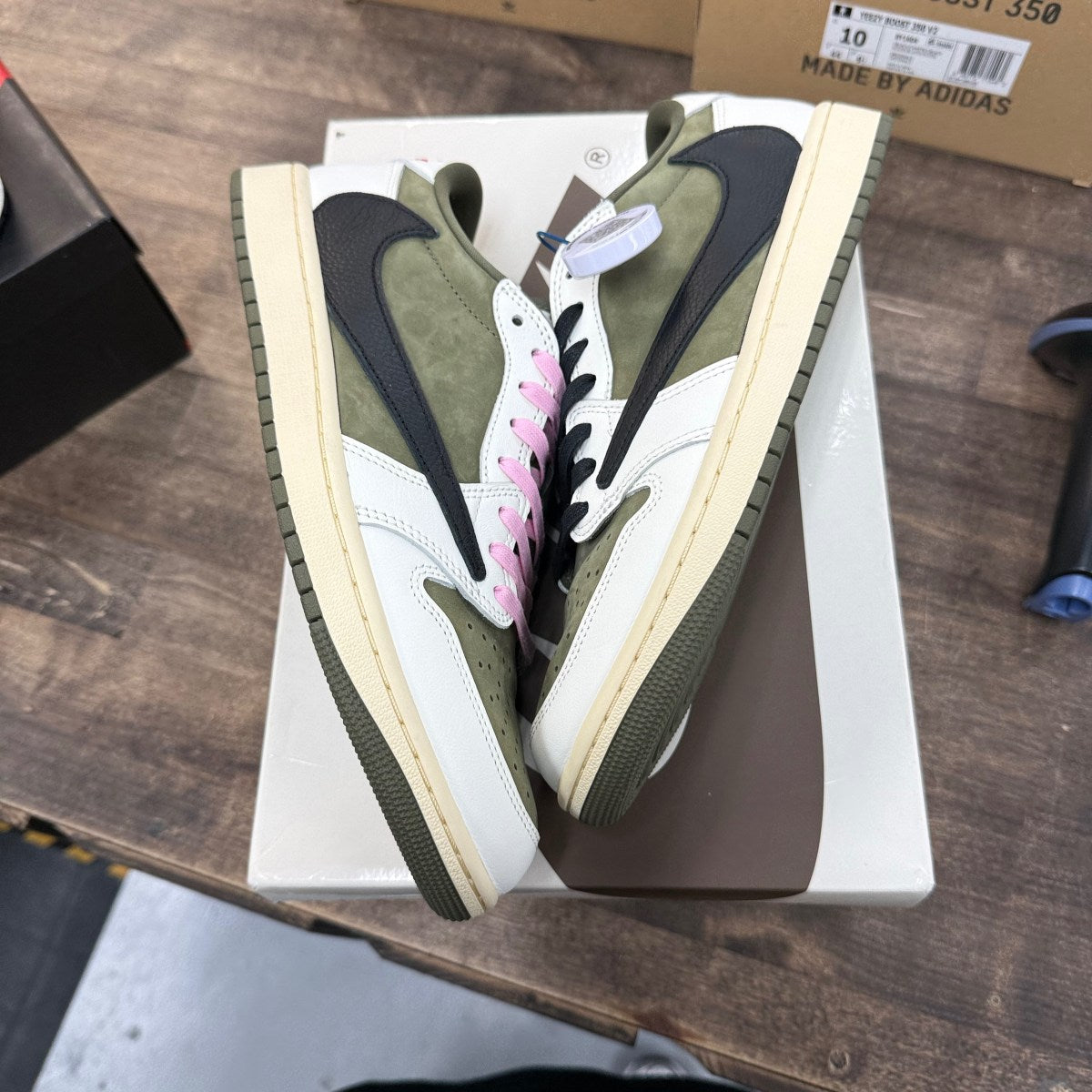 Jordan 1 Retro Low OG SP Travis Scott Medium Olive Size 10 (Pre-Owned)