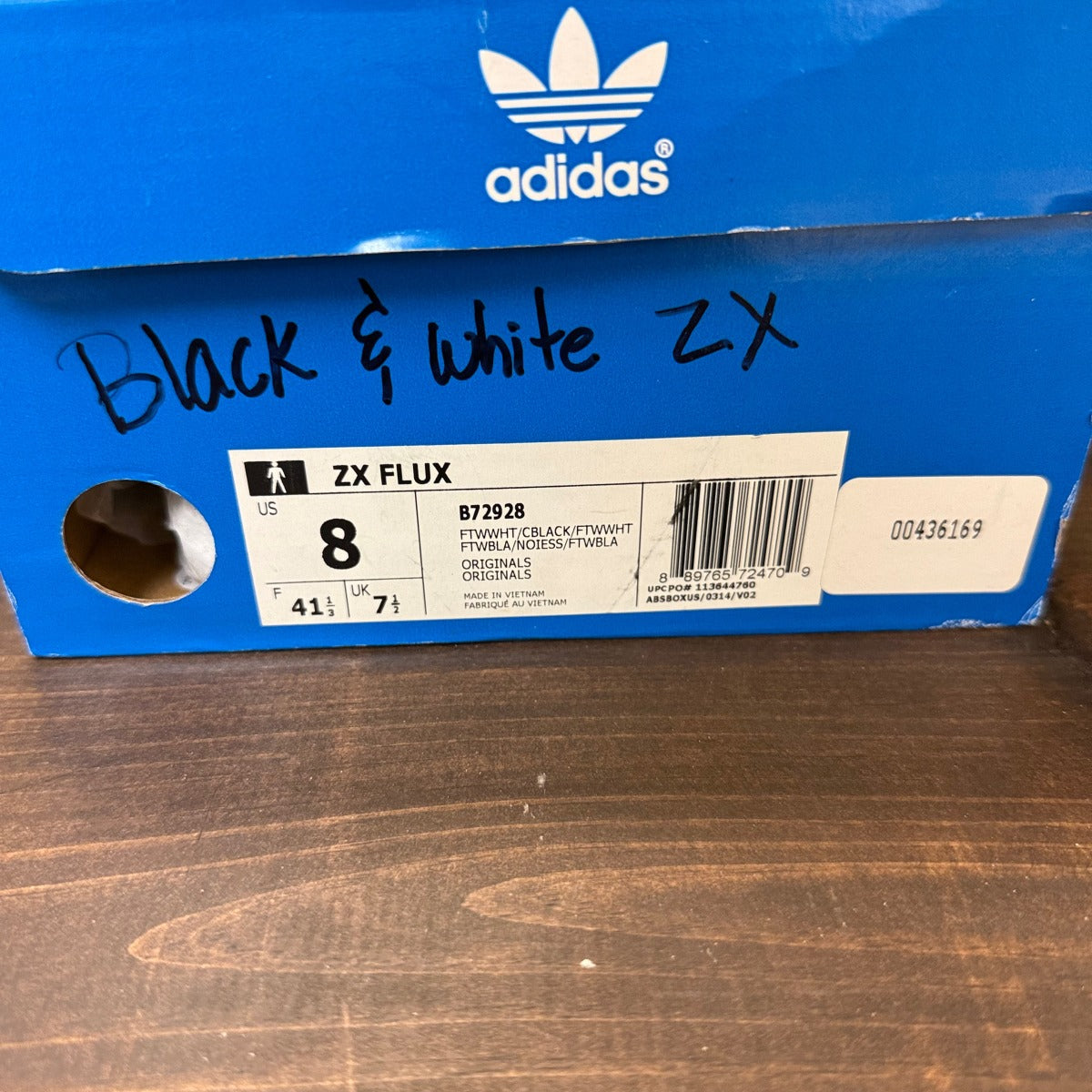 Adidas ZX Flux 'Digi Black' Size 8 (Pre-Owned) - Image 6