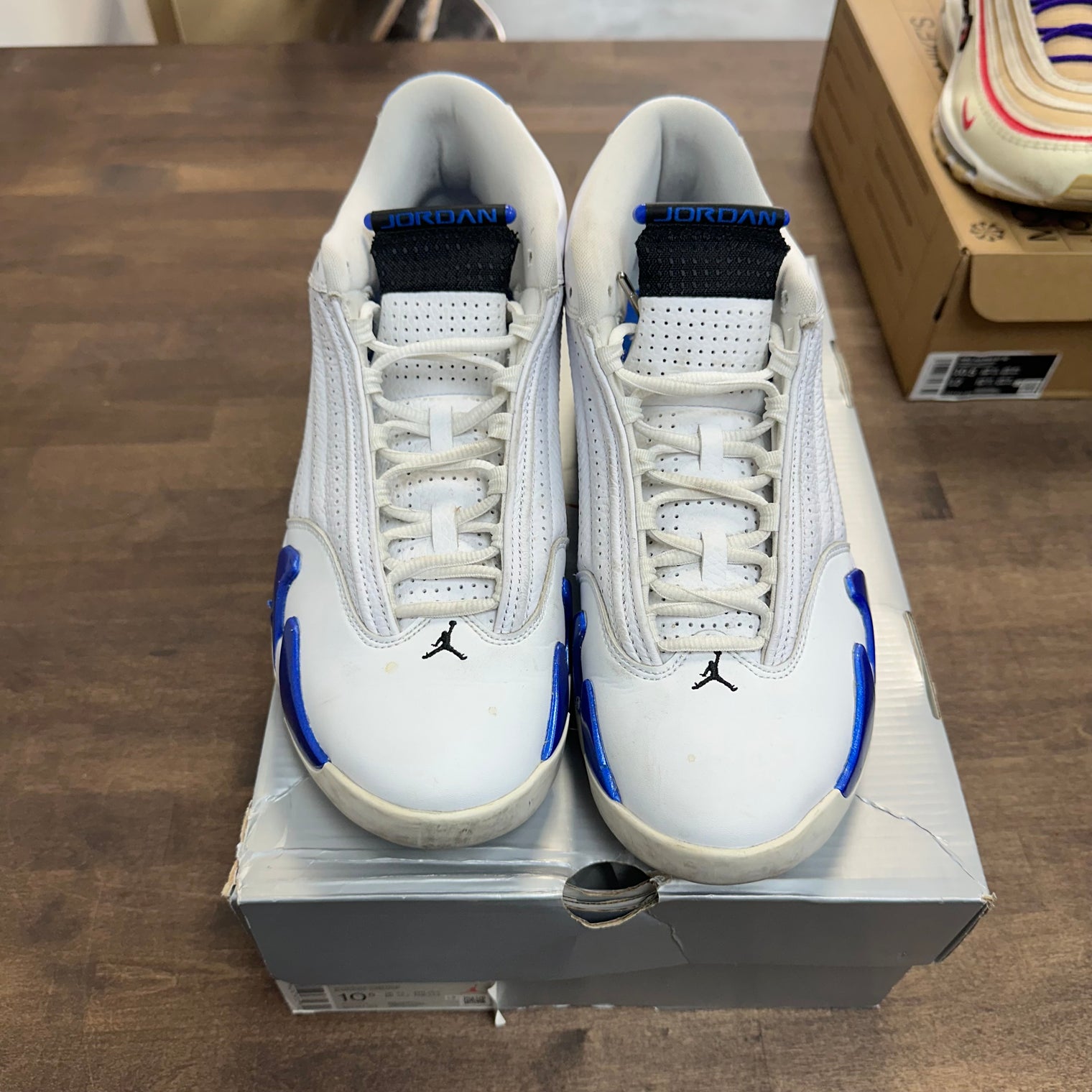 White Hyper Royal Jordan 14 Retro (USED)