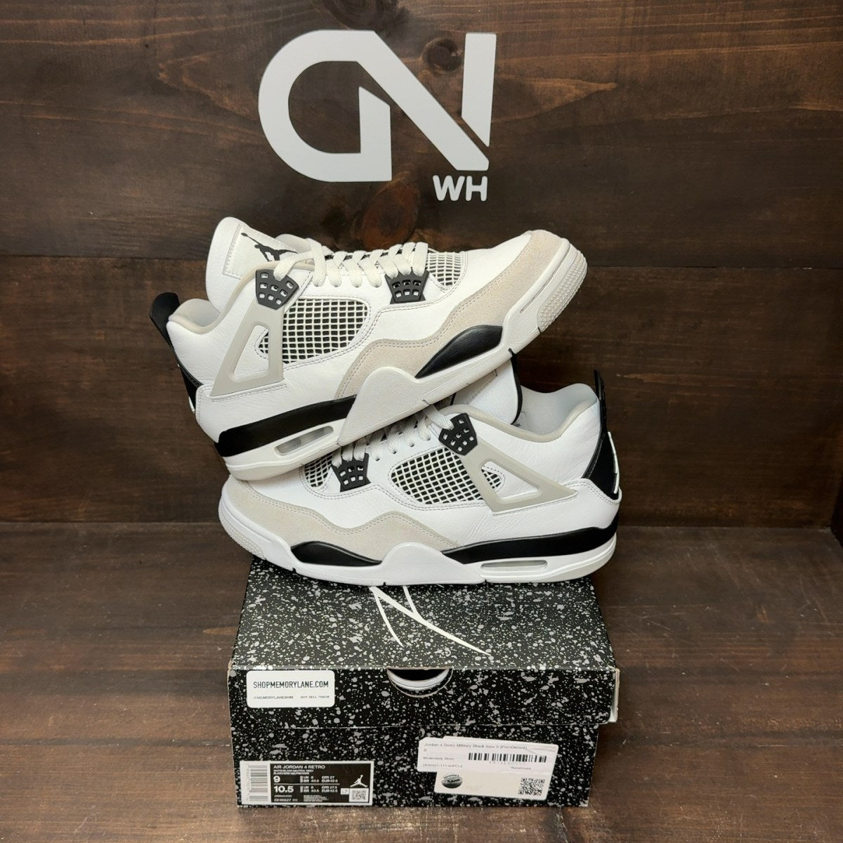Jordan 4 Retro Military Black - Image 1