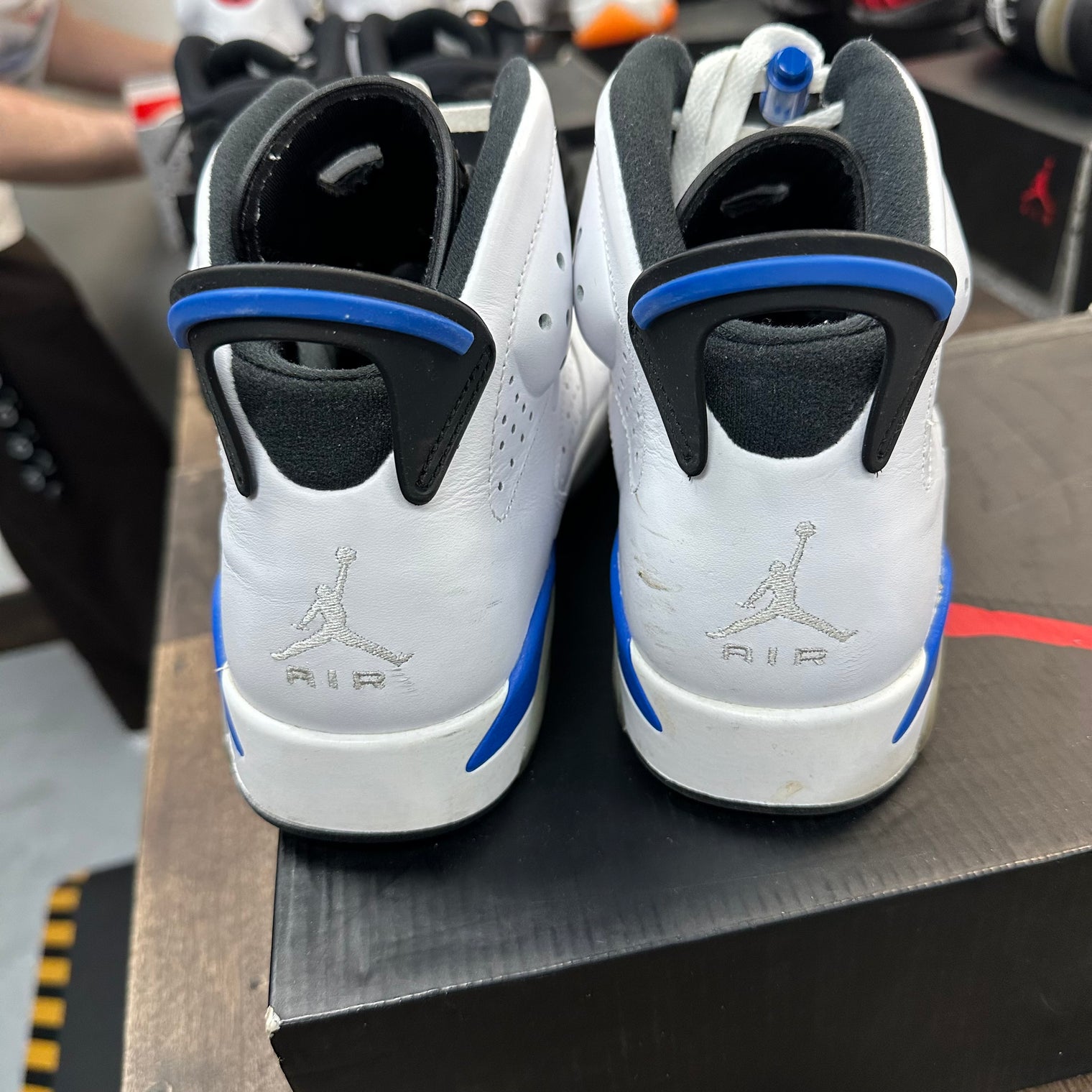 Sport Blue Jordan 6 Retro (USED, Replacement Box)