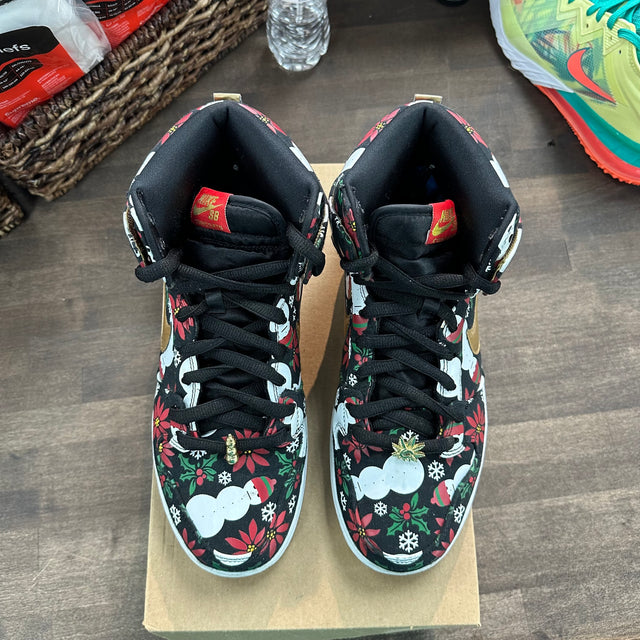 Concepts x Ugly Christmas Sweater SB Dunk High Premium (USED, No Box)